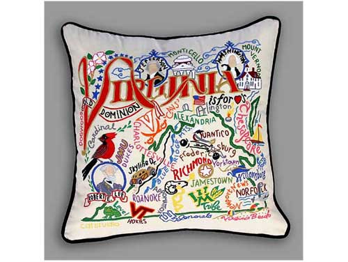 Virginia Embroidered Pillow